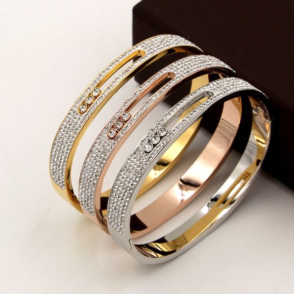 brand bijoux bangles drilling 316 l titanium stainless steel full crystal bangles bracelets fashion jewelry for women and menbrand bijoux ba, Black
brand bijoux bangles drilling 316 l titanium stainless steel full crystal bangles bracelets fashion jewelry for women and menbrand bijoux ba, Black