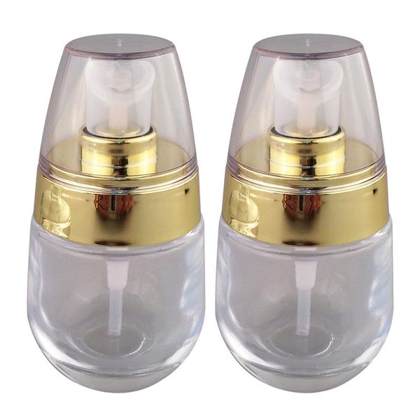 2pcs 50ml pump bottles empty makeup containers cosmetics storage holder with golden pump (transparent
2pcs 50ml pump bottles empty makeup containers cosmetics storage holder with golden pump (transparent