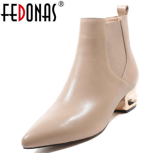 fedonas strange high heels women warm winter ankle boots new elegant pointed toe shoes woman genuine leather boots shoes, Black
fedonas strange high heels women warm winter ankle boots new elegant pointed toe shoes woman genuine leather boots shoes, Black
