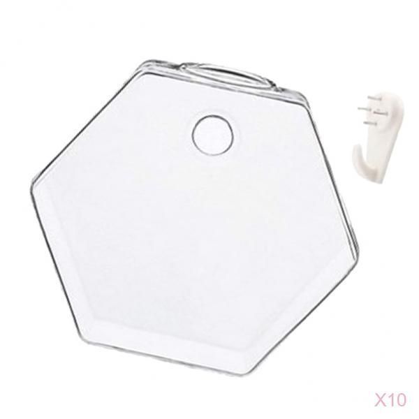 10 x wall mounted transparent glass hydroponic vase terrarium container - hexagon - 13cm
10 x wall mounted transparent glass hydroponic vase terrarium container - hexagon - 13cm