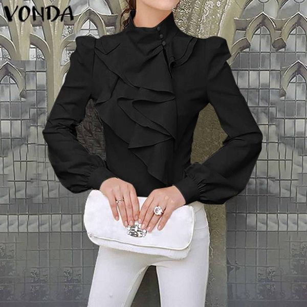 vonda autumn fashion woman blouses casual long sleeve solid color loose shirts plus size elegant blusas s-5xl blouse, White
vonda autumn fashion woman blouses casual long sleeve solid color loose shirts plus size elegant blusas s-5xl blouse, White