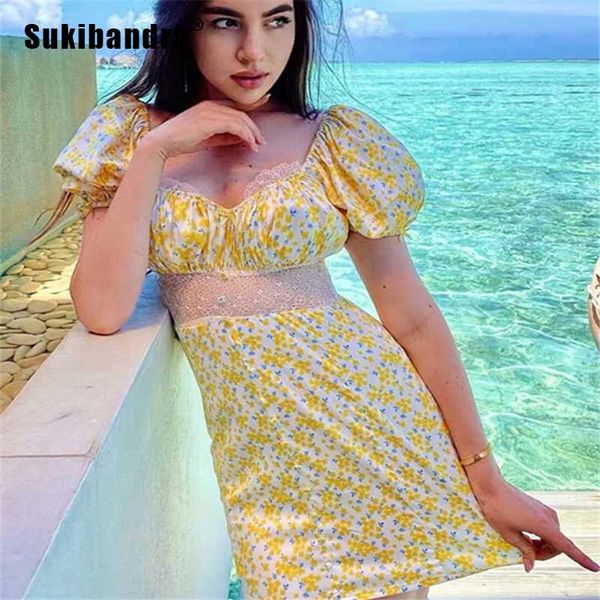 sukibandra 2020 summer puff sleeve yellow floral vintage lace dress beach boho women mini dresses korean womens clothing, Black;gray
sukibandra 2020 summer puff sleeve yellow floral vintage lace dress beach boho women mini dresses korean womens clothing, Black;gray