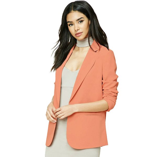 casual fashion office lady women blazer solid notched full sleeve office jacket spring regular slim blazers suit cardigans, White;black
casual fashion office lady women blazer solid notched full sleeve office jacket spring regular slim blazers suit cardigans, White;black
