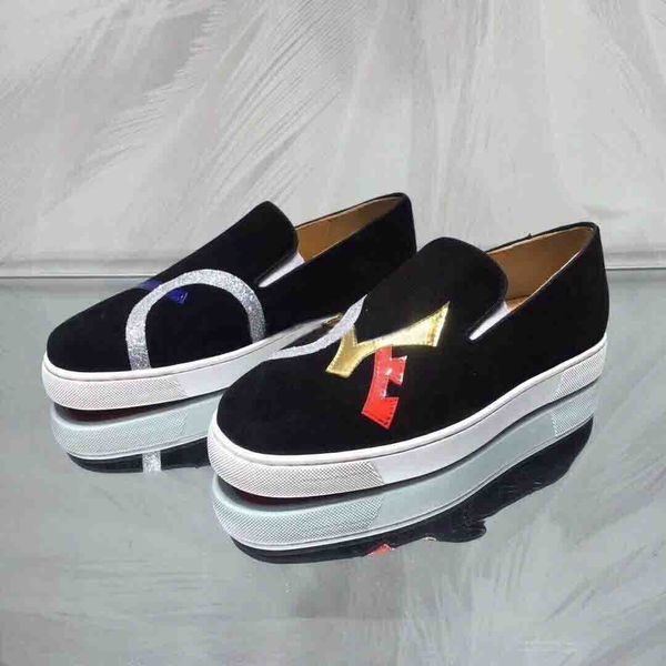новое прибытие red bottom mens женщин мокасины обувь мода luxe замша шипованных шипы мокасины strass rhinestone вскользь платье flats, Black
новое прибытие red bottom mens женщин мокасины обувь мода luxe замша шипованных шипы мокасины strass rhinestone вскользь платье flats, Black