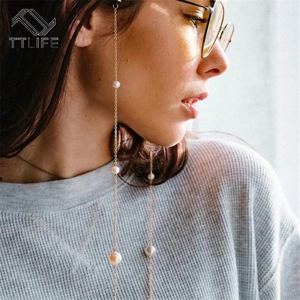 ttlife 70cm simple popular pearl glasses chain sunglass lanyard hanging neck holder for decoration reading accessories yjhh0617, Silver
ttlife 70cm simple popular pearl glasses chain sunglass lanyard hanging neck holder for decoration reading accessories yjhh0617, Silver
