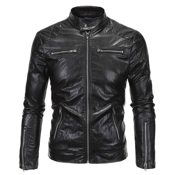 aowofs 2018 new style england leather coat stand collar locomotive leather coat punk leather jacket coat y619, Black
aowofs 2018 new style england leather coat stand collar locomotive leather coat punk leather jacket coat y619, Black