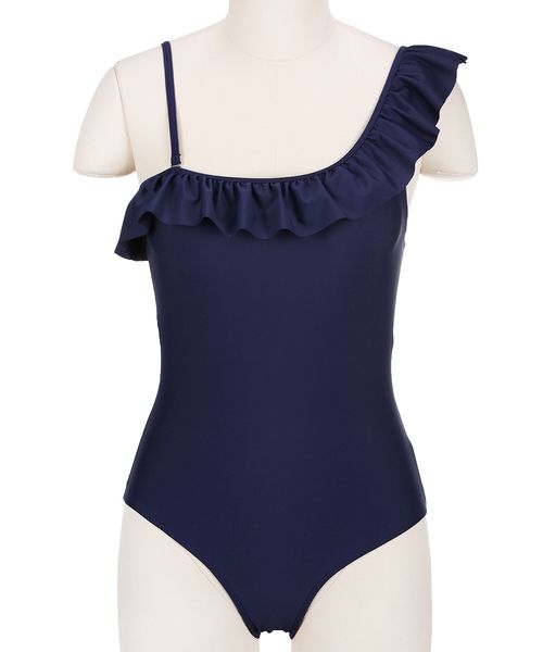 2019 amazon european and american foreign trade new bikini female pure color lotus leaf single shoulder swimsuit swimsuit, White;black
2019 amazon european and american foreign trade new bikini female pure color lotus leaf single shoulder swimsuit swimsuit, White;black