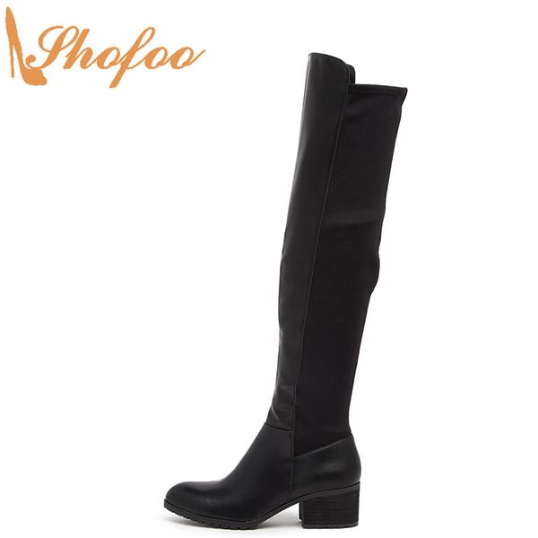 black patchwork knee-high riding boots chunky heels women round toe large size 15 16 for ladies fashion mature shoes shofoo
black patchwork knee-high riding boots chunky heels women round toe large size 15 16 for ladies fashion mature shoes shofoo