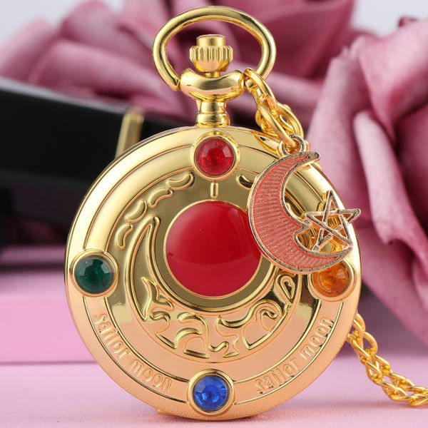 luxury women quartz pocket watch fashion sailor moon design steampunk nice accessory necklace pendant chain girls watches gifts, Slivery;golden
luxury women quartz pocket watch fashion sailor moon design steampunk nice accessory necklace pendant chain girls watches gifts, Slivery;golden