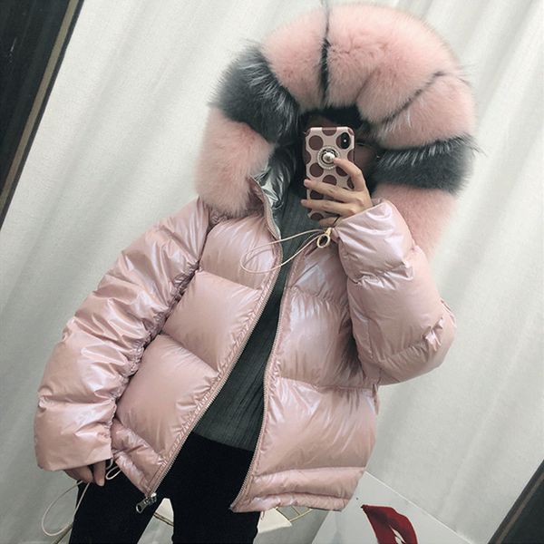 white duck 2-sided wearing 2019 down wearing bright fashion jacket women new silver collar short women coats slim, Black
white duck 2-sided wearing 2019 down wearing bright fashion jacket women new silver collar short women coats slim, Black