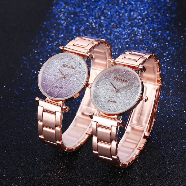 2019 fashion watch women korean edition trend gradual change alloy steel strip quartz watch, Slivery;brown
2019 fashion watch women korean edition trend gradual change alloy steel strip quartz watch, Slivery;brown