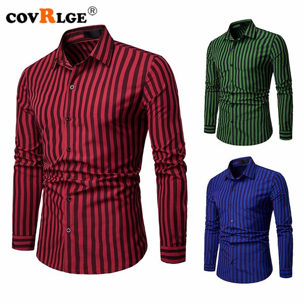 covrlge men's contrast vertical striped dress shirts high-quality comfortable long sleeve slim casual button-down shirt mcl209, White;black
covrlge men's contrast vertical striped dress shirts high-quality comfortable long sleeve slim casual button-down shirt mcl209, White;black