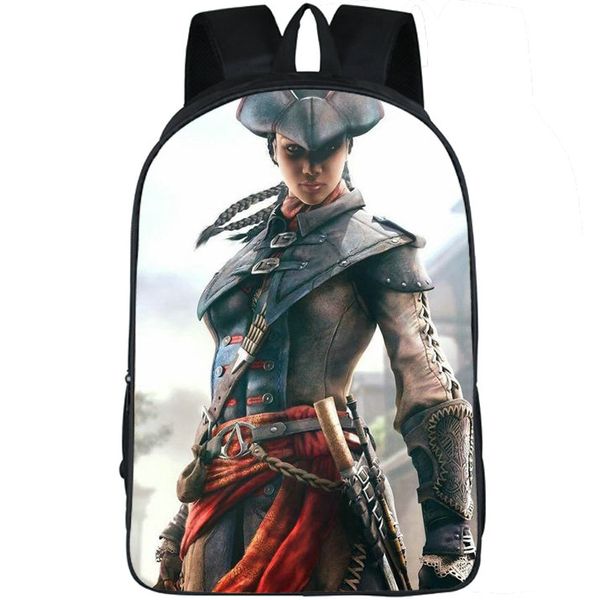 evie frye backpack assassin creed p day pack assassins print school bag game packsack p rucksack sport schoolbag outdoor daypack