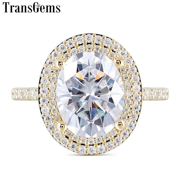 transgems luxury solid 14k 585 yellow gold center 3ct 8x10mm fg color oval moissanite double halo engagement for women wedding y19061203, Slivery;golden
transgems luxury solid 14k 585 yellow gold center 3ct 8x10mm fg color oval moissanite double halo engagement for women wedding y19061203, Slivery;golden