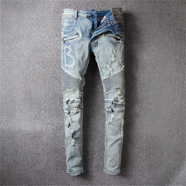 balman mens jeans slim fit ripped jeans men hi-street mens distressed denim joggers knee holes washed destroyed 22 style color jeans, Blue
balman mens jeans slim fit ripped jeans men hi-street mens distressed denim joggers knee holes washed destroyed 22 style color jeans, Blue