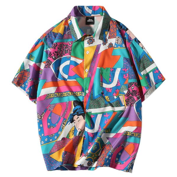 sifan men loose hip hop shirt harajuku japanese ukiyo e anime shirt short sleeve hawaiian shirt casual streetwear thin summer 2018, White;black
sifan men loose hip hop shirt harajuku japanese ukiyo e anime shirt short sleeve hawaiian shirt casual streetwear thin summer 2018, White;black