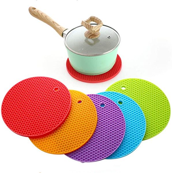 silicone pot holder, 5 pcs trivet mat, pads, heat resistant coasters,cup insulation mat, tableware insulation pad potholders, non
silicone pot holder, 5 pcs trivet mat, pads, heat resistant coasters,cup insulation mat, tableware insulation pad potholders, non