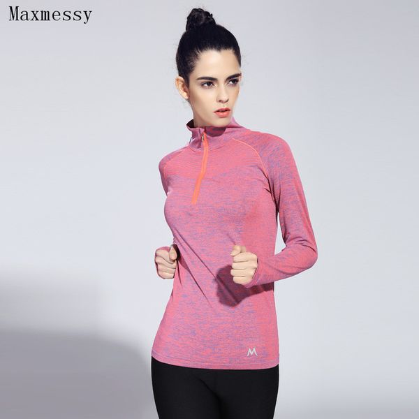 maxmessy long sleeve women sports t shirt professional running gym exercise clothes breathable tee tennis sportswear, White;red
maxmessy long sleeve women sports t shirt professional running gym exercise clothes breathable tee tennis sportswear, White;red