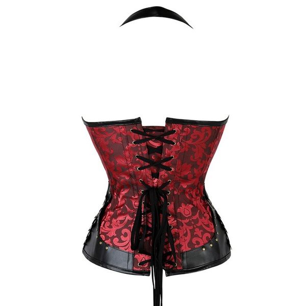 steampunk corset brown black steel bone underbust corsets dobby corselets waist slim bustiers waist cincher corset, Black;white
steampunk corset brown black steel bone underbust corsets dobby corselets waist slim bustiers waist cincher corset, Black;white