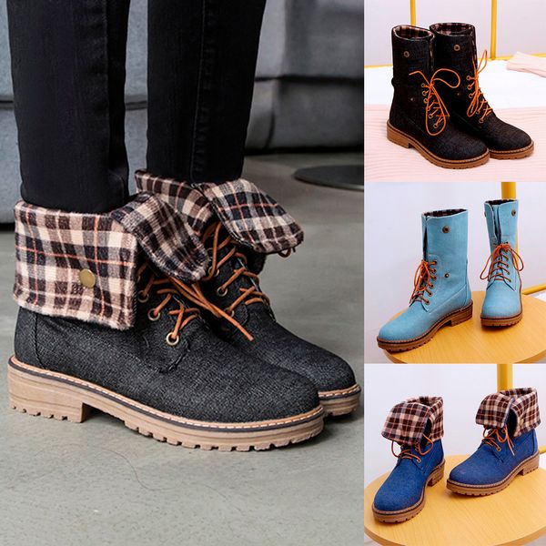 2020 new spring winter fashion pure color round toe lace-up boots square heels vintage women boots two ways of wearing boots#o22, Black
2020 new spring winter fashion pure color round toe lace-up boots square heels vintage women boots two ways of wearing boots#o22, Black