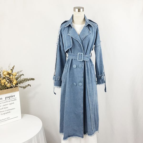 2019 new fashion spring autumn women's trench double breasted denim turn-down collar full sleeve casual women windbreaker tr12, Tan;black
2019 new fashion spring autumn women's trench double breasted denim turn-down collar full sleeve casual women windbreaker tr12, Tan;black