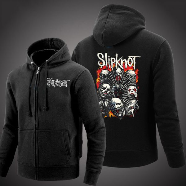 casual men's slipknot band metal sweatshirts print college coat fashion zipper hoodies harajuku cardigan custom decal jackets, Black
casual men's slipknot band metal sweatshirts print college coat fashion zipper hoodies harajuku cardigan custom decal jackets, Black