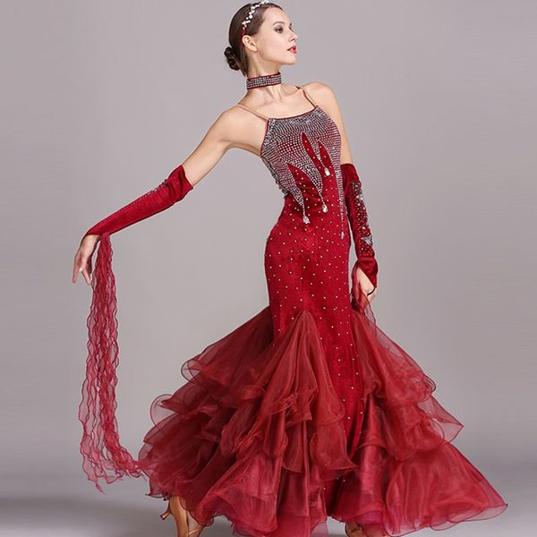 ballroom dancing dress standard dresses modern dance costume luminous costumes ballroom dress waltz blue rhinestones dance wear, Black;red
ballroom dancing dress standard dresses modern dance costume luminous costumes ballroom dress waltz blue rhinestones dance wear, Black;red