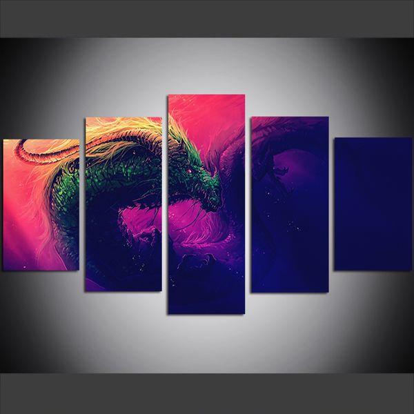 5 piece large size canvas wall art pictures creative underwater dragon poster art print oil painting for living room
5 piece large size canvas wall art pictures creative underwater dragon poster art print oil painting for living room