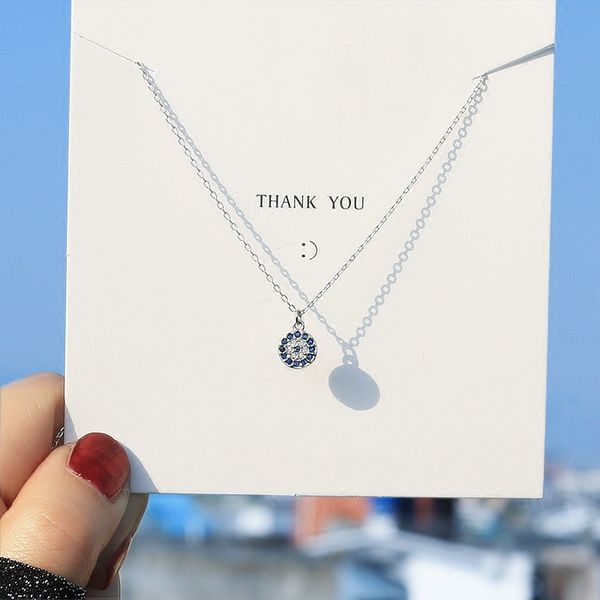 925 silver evil turkish eye pendant necklace women rose gold choker short chain blue crystal minimalist necklaces lucky jewelry, Golden;silver
925 silver evil turkish eye pendant necklace women rose gold choker short chain blue crystal minimalist necklaces lucky jewelry, Golden;silver