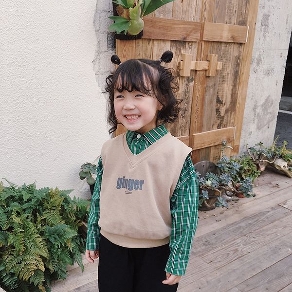 season 2020 new children's solid color knitted for boys and girls sleeveless cardigan vest vest baby fashion, Camo
season 2020 new children's solid color knitted for boys and girls sleeveless cardigan vest vest baby fashion, Camo