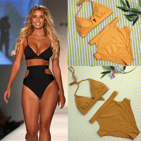 bikini woman solid bow knot high waist bikini set two piece swimsuit for women swimwear female swimming suit tankini, White;black
bikini woman solid bow knot high waist bikini set two piece swimsuit for women swimwear female swimming suit tankini, White;black
