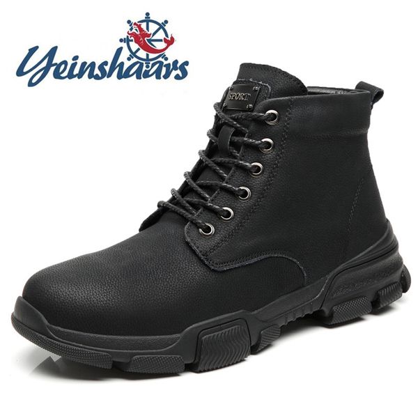 black warm winter men boots genuine leather ankle boots outdoor working warm mens fur snow safety for men botas
black warm winter men boots genuine leather ankle boots outdoor working warm mens fur snow safety for men botas