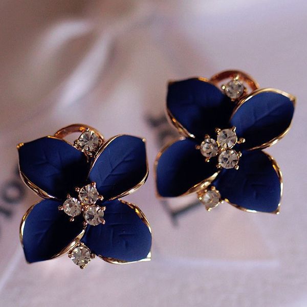 fashion elegant women blue earrings camellia flower charm crystal ear stud earrings new add women temperament gift, Silver
fashion elegant women blue earrings camellia flower charm crystal ear stud earrings new add women temperament gift, Silver