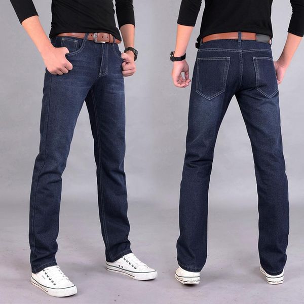 classic men casual mid-rise straight denim jeans long pants comfortable trousers new, Blue
classic men casual mid-rise straight denim jeans long pants comfortable trousers new, Blue