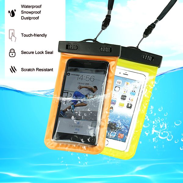 100% sealed waterproof bag pouch phone case for mobile noctilucent water proof underwater case bag for 6 5s 6s plus s7 swimming
100% sealed waterproof bag pouch phone case for mobile noctilucent water proof underwater case bag for 6 5s 6s plus s7 swimming