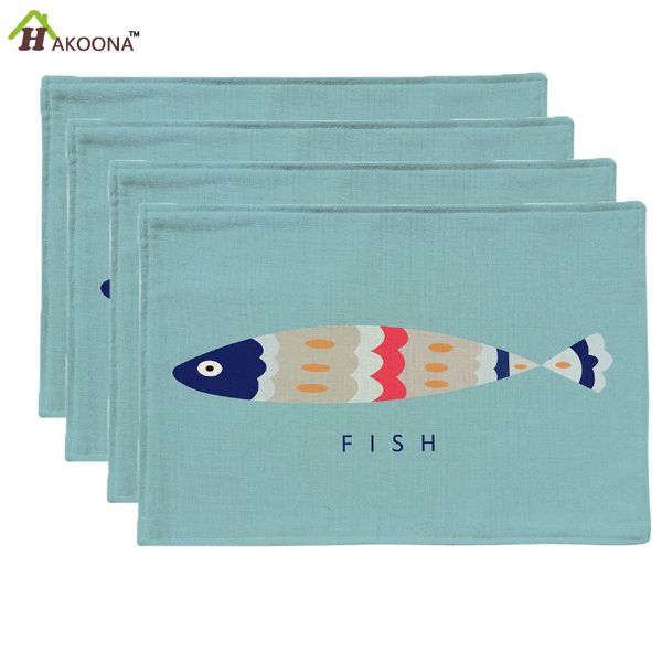 hakoona 4 placemats blue background cartoon fish printed table pads cotton linen fabric table mats decoration 44x28cm
hakoona 4 placemats blue background cartoon fish printed table pads cotton linen fabric table mats decoration 44x28cm