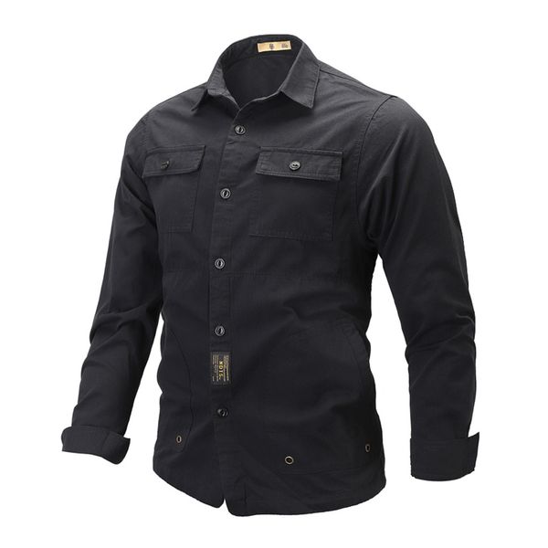 casual men's shirt camisa fashion men shirt long sleeve streetwear pure color pocket male blouse camisas hombre, White;black
casual men's shirt camisa fashion men shirt long sleeve streetwear pure color pocket male blouse camisas hombre, White;black