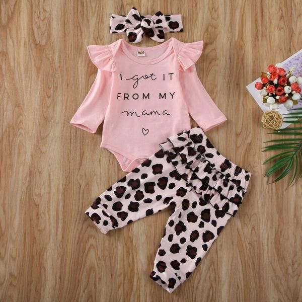 uk 3pcs toddler baby girl clothes ruffle long sleeve romper leopard pants outfit, White
uk 3pcs toddler baby girl clothes ruffle long sleeve romper leopard pants outfit, White