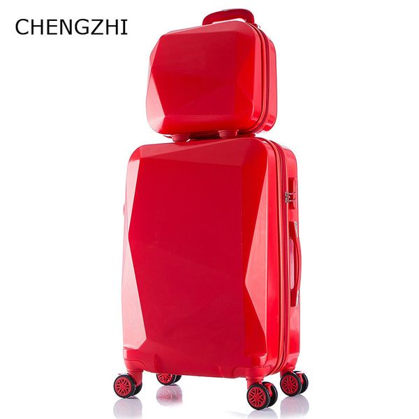 chengzhi 2pcs/set 20"24"inch women red rolling luggage sets travel suitcase spinner trolley bag on wheels 14inch cosmetic bags
chengzhi 2pcs/set 20"24"inch women red rolling luggage sets travel suitcase spinner trolley bag on wheels 14inch cosmetic bags