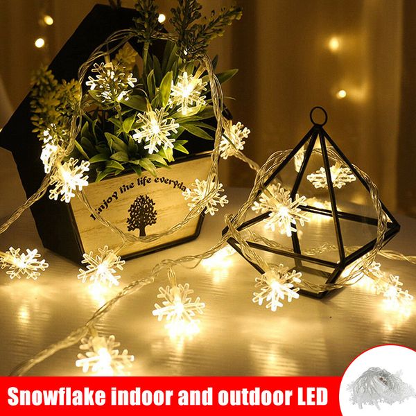 snowflake string fairy lights battery operated christmas tree home party decor l99
snowflake string fairy lights battery operated christmas tree home party decor l99