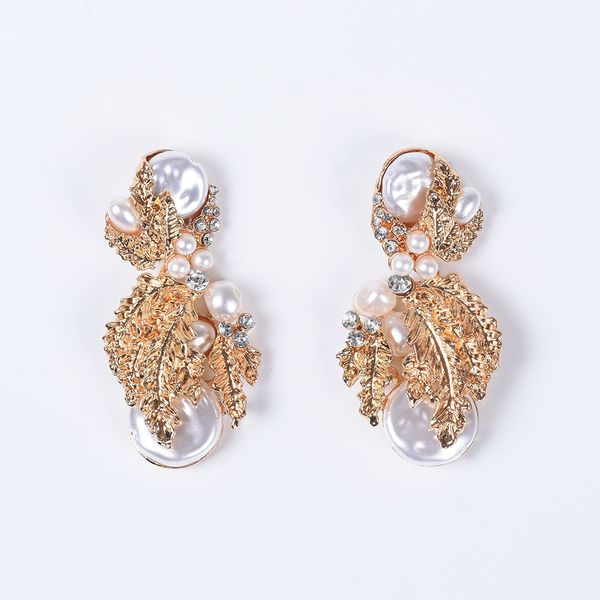 za accessories new arrival gold color leaf drop earrings for women vintage hanging pearls metal pendant earrings jewelry, Silver
za accessories new arrival gold color leaf drop earrings for women vintage hanging pearls metal pendant earrings jewelry, Silver