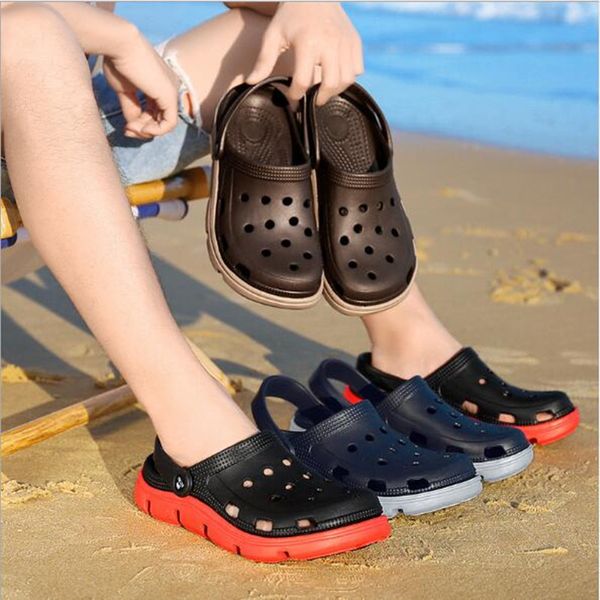 39-45 spring and summer new beach shoes men hollow breathable eva hole shoes travel soft sandals men outdoor sandals, Black
39-45 spring and summer new beach shoes men hollow breathable eva hole shoes travel soft sandals men outdoor sandals, Black