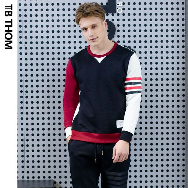 tb 2020 мужская cotrast цвет o-образным вырезом с длинным рукавом мода хлопок slim fit пуловер толстовки мужчины молодежь, Black
tb 2020 мужская cotrast цвет o-образным вырезом с длинным рукавом мода хлопок slim fit пуловер толстовки мужчины молодежь, Black