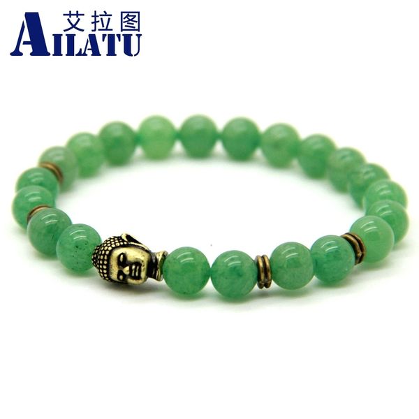 ailatu wholesale 10pcs/lot mens jewelry 8mm natural aventurine stone beads antique buddha yoga bracelets, Golden;silver
ailatu wholesale 10pcs/lot mens jewelry 8mm natural aventurine stone beads antique buddha yoga bracelets, Golden;silver