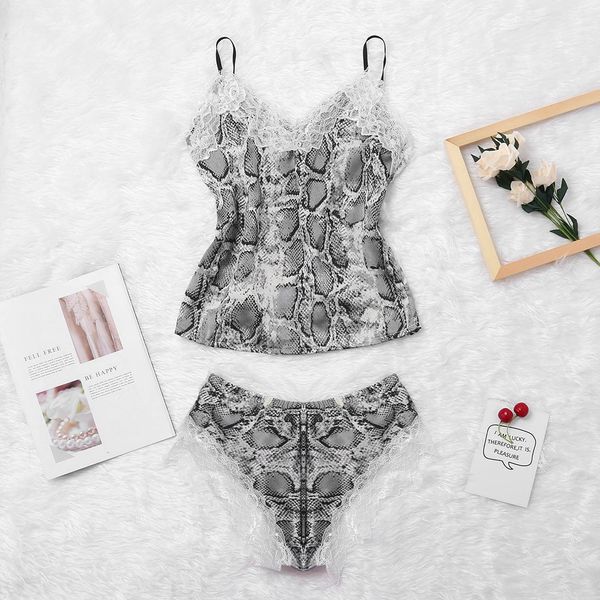 womail women lace design leopard printed design underwear polyester material fashion sleeveless sleepwear 19feb20, Blue;gray
womail women lace design leopard printed design underwear polyester material fashion sleeveless sleepwear 19feb20, Blue;gray
