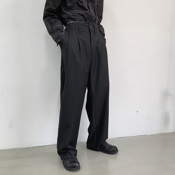 autumn new suit pants men's fashion solid color business casual dress pants street wild loose straight trousers male m-2xl, White;black
autumn new suit pants men's fashion solid color business casual dress pants street wild loose straight trousers male m-2xl, White;black