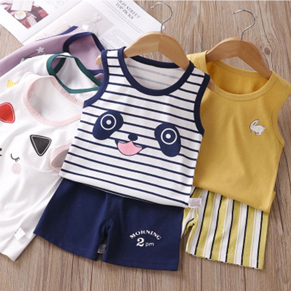 2020 kids boys girls pajamas sets vest clothes baby pajamas summer short sleeved set cartoon monkey cat children's sleepwear, Blue;red
2020 kids boys girls pajamas sets vest clothes baby pajamas summer short sleeved set cartoon monkey cat children's sleepwear, Blue;red