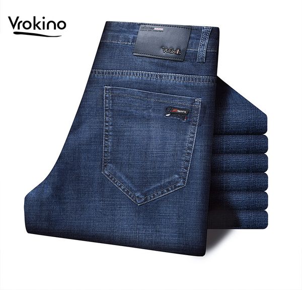 2019 spring and autumn new men's business casual straight jeans fashion thin jeans men's light blue trousers
2019 spring and autumn new men's business casual straight jeans fashion thin jeans men's light blue trousers