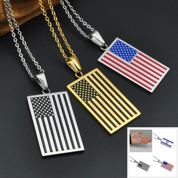 gold necklace men pendants stainless steel silver american israel flag pendants necklace mens chain male accessories
gold necklace men pendants stainless steel silver american israel flag pendants necklace mens chain male accessories