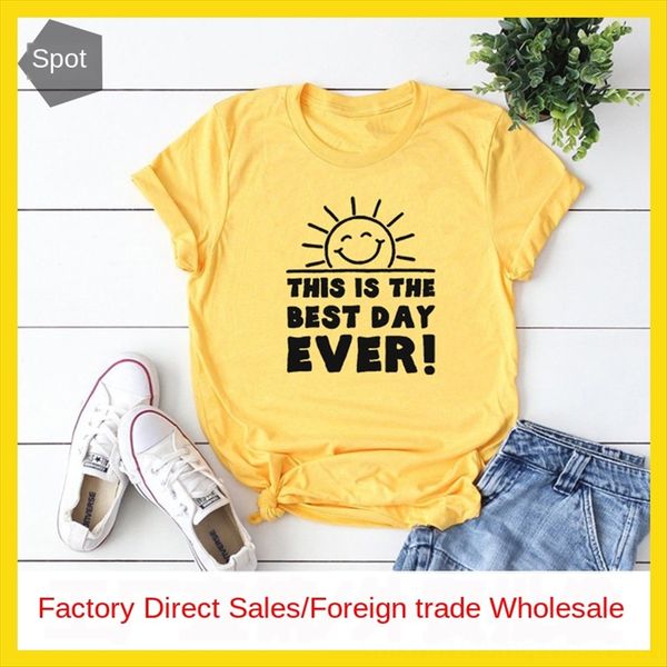 th the day ever lady letter short sleeve t-shirt this is the day ever lady letter short sleeve t-shirt, White
th the day ever lady letter short sleeve t-shirt this is the day ever lady letter short sleeve t-shirt, White